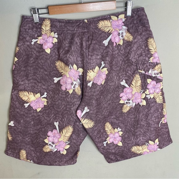 Volcom 2 Way Stretch Men’s Board Shorts Floral Size 34 - Picture 2 of 16